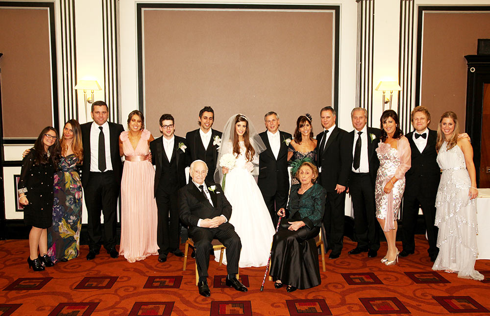 Chaim With Nan At Their Grandson’s Wedding, 2003.